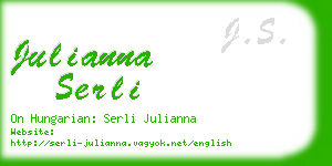julianna serli business card